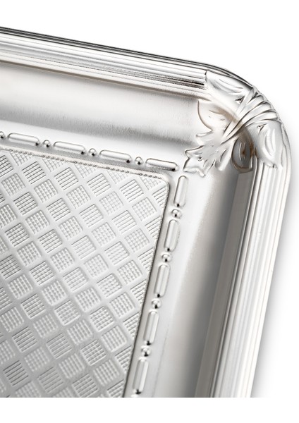 Leafy Kare Tepsi Platin 23 cm fırsatları