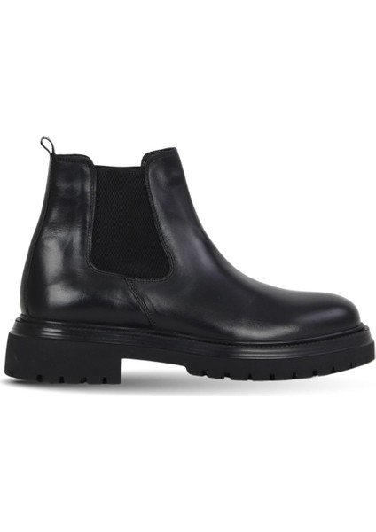 Siyah Bambi Deri Erkek Düz Bot 34MB22508 34MB22508