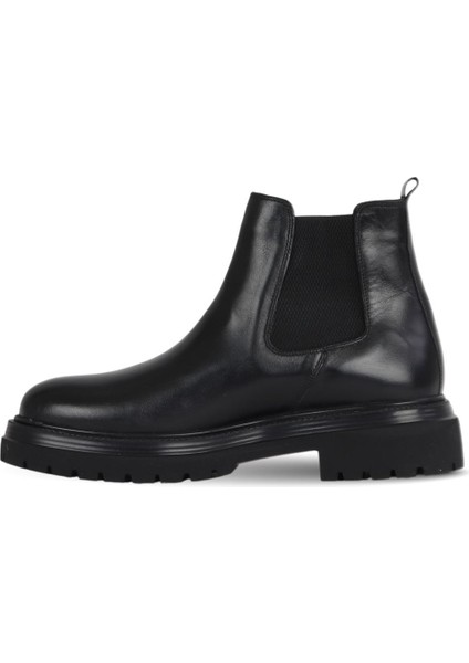 Siyah Bambi Deri Erkek Düz Bot 34MB22508 34MB22508 modelleri