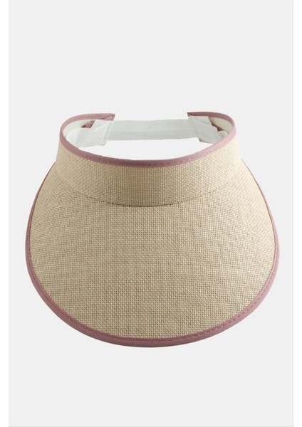 Allzey Kasketli Hasır Tennis Şapkası-Pudra Rengi fiyatları