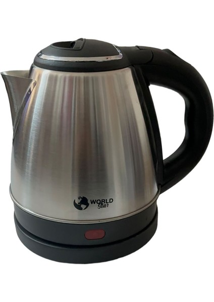 Bordo Renkli Kablosuz Su Isıtıcı, 1,2 Litre, Ev ve Otel Kullanımı