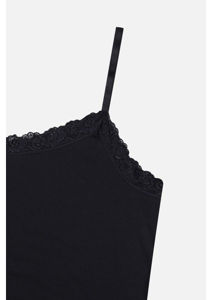 Kadın 2'li Ip Askılı Dantelli - Ayar Halkalı Atlet