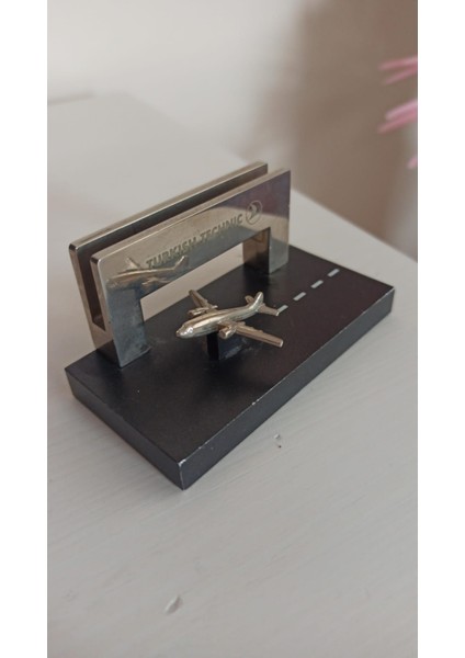 Vintage Türk Hava Yolları Turkısh Tecnıc Metal Biblo & 9X5X4.5 cm fiyatları