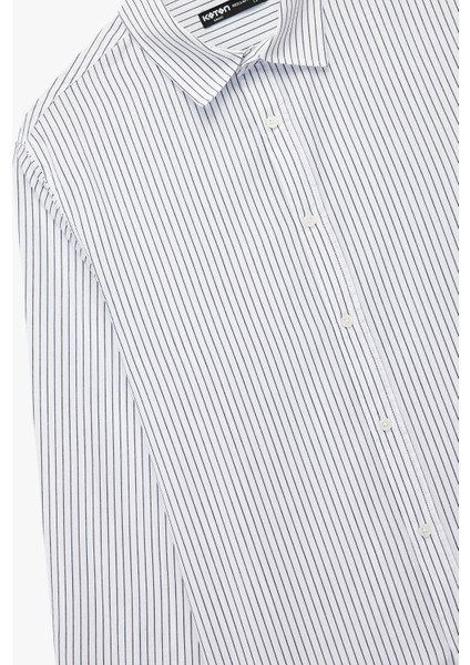 Regular Fit Klasik Yaka Pamuklu Uzun Kollu Gömlek modelleri