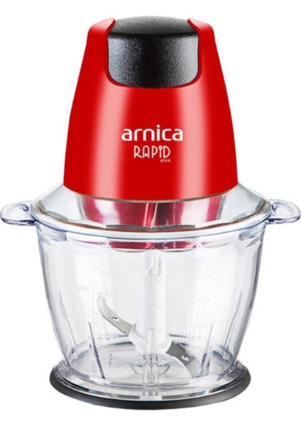 Kırmızı Mini 500 W Doğrayıcı, Hızlı ve Pratik Kullanım