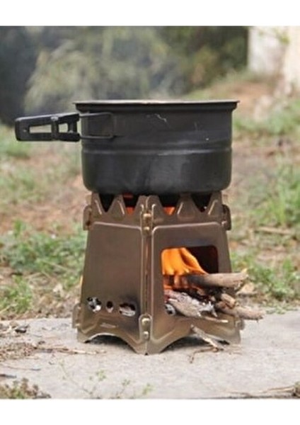 Inox Paslanmaz Kamp Ocağı Portatif ve Kolay Kurulum 370 gr Hafif Tasarım fırsatları