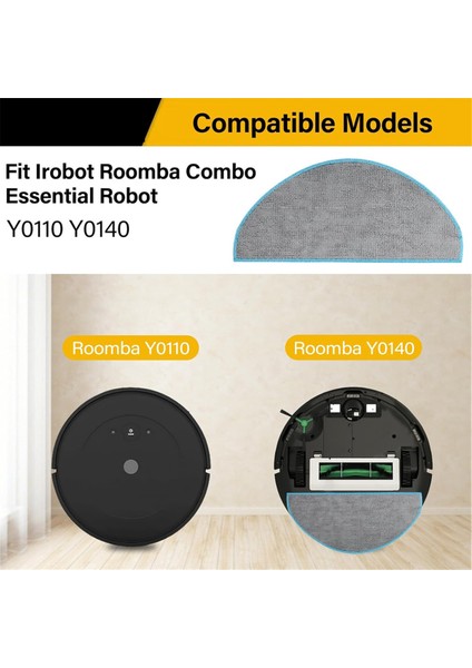 Irobot Roomba Combo Essential Y0140 Y0112 Y0110 Elektrikli Süpürge Için 6'lı Paket Y0140 Paspas Pedi Yedek Parçaları (Yurt Dışından) fiyatları