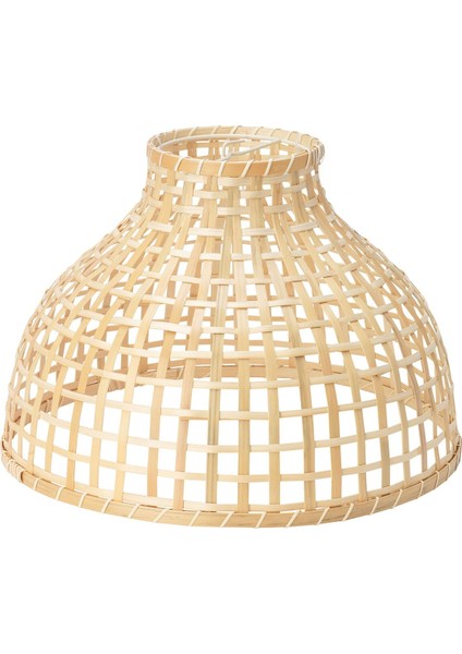 Sarkıt Lamba Abajur Başlığı, Bambu, 36X25 cm