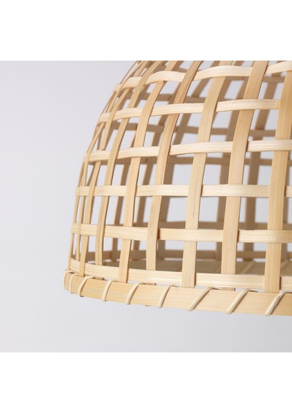 Sarkıt Lamba Abajur Başlığı, Bambu, 36X25 cm fiyatları