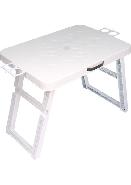 Büyük Boy Katlanabilir Taşıma Kulplu Portatif Plastik Kamp ve Balkon Sehpası ( 68X48X55 cm )