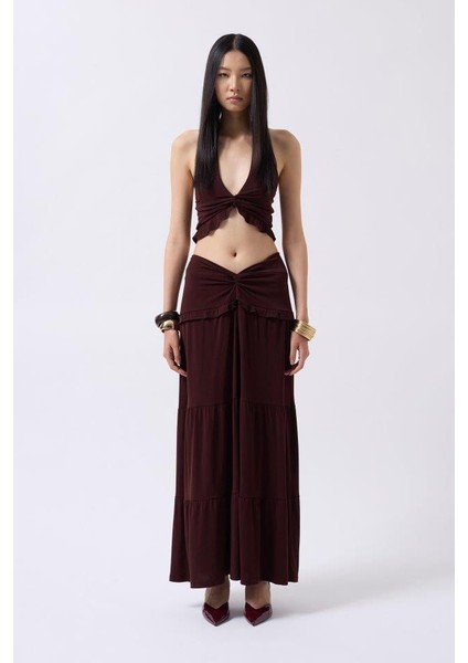 Düğüm Detay Fırfırlı Crop fiyatları