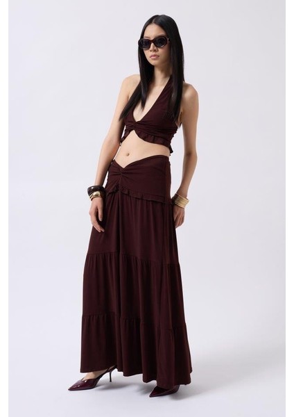 Düğüm Detay Fırfırlı Crop modelleri