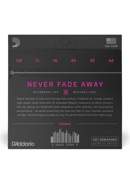Daddarıo XTE0942 Elektro Gitar Tel Seti, Xt, 09-42, Super Lıght Coated fiyatları