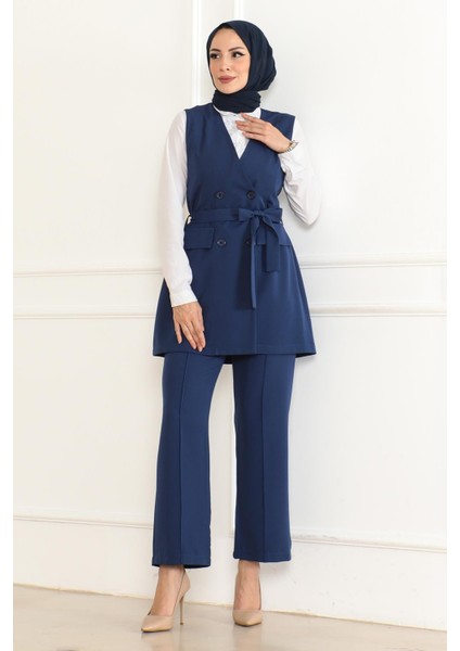Kemer Detaylı Ikili Takım Indigo 19232 modelleri