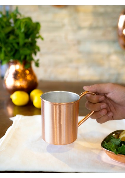 Bakır Kupa Bardak Düz Model (Mat Bakır Renk 500 ml) modelleri