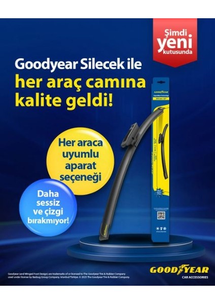 Good Year Kia Sportage 2016-2021 Supermute 2'li Muz Tipi Ön Silecek Seti fırsatları