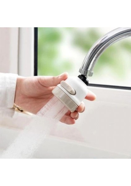 3 Fonksiyonlu Oynar Musluk Başlığı Tüm Musluklara Uyumlu