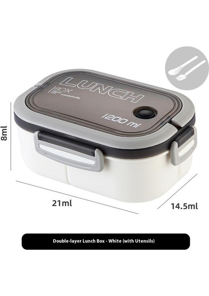 Mühürlü Öğrenci Bölmeli Beslenme Çantası Mikrodalgada Güvenli (Yurt Dışından)