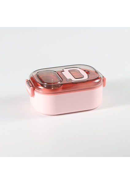 Taşınabilir Öğrenci Öğle Yemeği Kutusu Sıcak Bantlı Mikrodalgada Kullanılabilir Çatal Bıçaklı Bireysel Daldırma Kabı (Yurt Dışından)