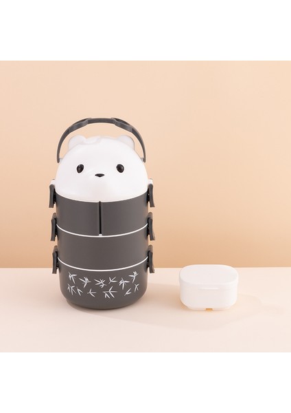 Karikatür Öğrenci Mikrodalgada Taşınabilir Beslenme Çantası (Yurt Dışından)