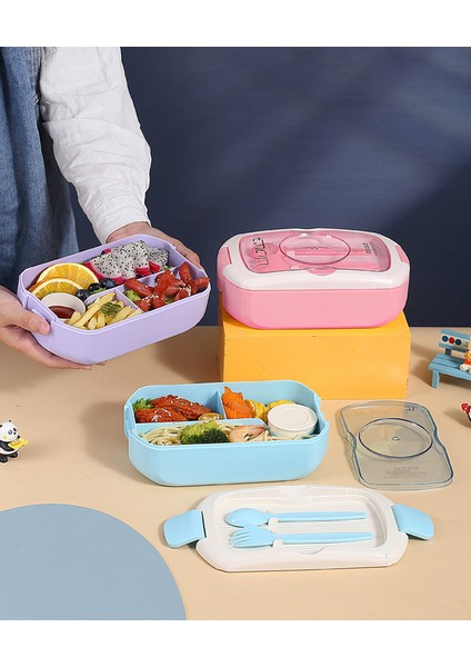 Taşınabilir Paket Servis Bölmesi Öğle Yemeği Kutusu Mikrodalgada Kullanılabilir (Yurt Dışından) modelleri