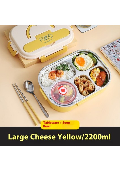 Çok Bölmeli Paslanmaz Çelik Öğrenci Yalıtımlı Beslenme Çantası (Yurt Dışından)