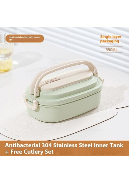 304 Paslanmaz Çelik Çok Katmanlı Büyük Kapasiteli Öğrenci Yemek Kutusu (Yurt Dışından)