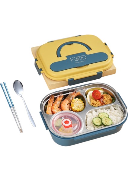 Çok Bölmeli Paslanmaz Çelik Öğrenci Yalıtımlı Beslenme Çantası (Yurt Dışından)