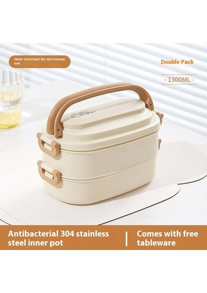 304 Paslanmaz Çelik Çok Katmanlı Büyük Kapasiteli Öğrenci Yemek Kutusu (Yurt Dışından)