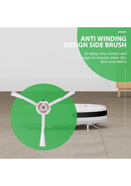 Xiaomi Mijia 1c STYTJ01ZHM Robot Süpürge Parçaları Aksesuarları Için 10'lu Paket Ana Fırça Yan Fırça Filtresi (Yurt Dışından) indirimleri