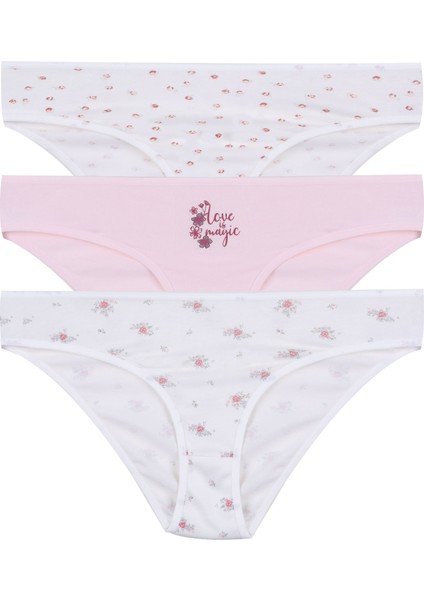 Kadın 3'lü Pamuklu Basic Külot