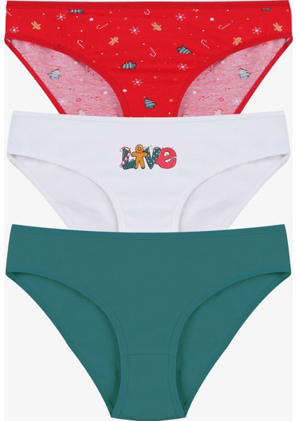 Kadın 3'lü Pamuklu Basic Külot