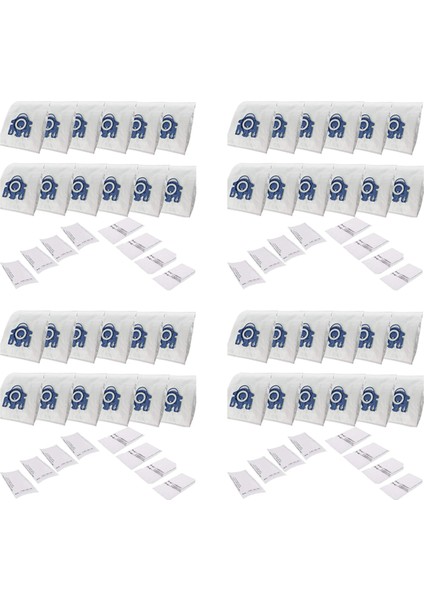 Hyclean Miele Gn 3D 10408410, Classic C1 Verimlilikli Elektrikli Süpürge Torbaları ile Uyumlu 48 Elektrikli Süpürge Torbası + 32 Filtre (Yurt Dışından)