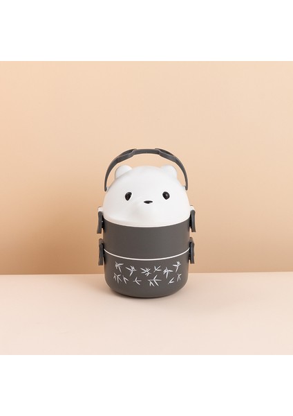 Karikatür Öğrenci Mikrodalgada Taşınabilir Beslenme Çantası (Yurt Dışından)