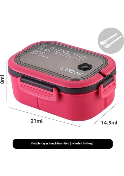 Mühürlü Öğrenci Bölmeli Beslenme Çantası Mikrodalgada Güvenli (Yurt Dışından)