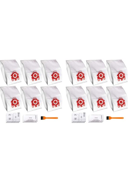 Miele Fjm Elektrikli Süpürge Için 12 Adet Yedek Uyumlu Airclean 3D Verimli Toz Torbası 10123220 Parçasını Değiştirir (Yurt Dışından)