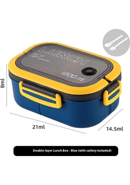 Mühürlü Öğrenci Bölmeli Beslenme Çantası Mikrodalgada Güvenli (Yurt Dışından)