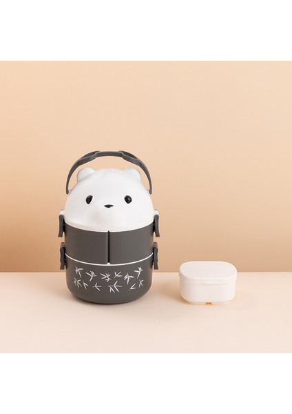 Karikatür Öğrenci Mikrodalgada Taşınabilir Beslenme Çantası (Yurt Dışından)