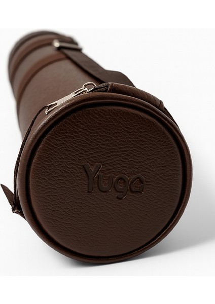 Suni Deri Proje Tüpü Cepli 10,5 cm Kahverengi