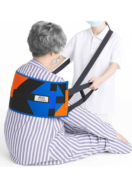 Yatan Hasta Engelli Kaldırma Doğrultma Kemeri Çift El Tutamaçlı Emniyet Kemerli Kullanıcı Askılı