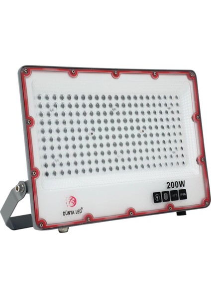 Profesyonel Seri LED Projektör / Smd Osram LED 200W 6500K / IP66 / Dünya LED