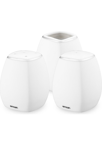 Yeni Karmen 60 Parça 12 Kişilik Yemek Takımı Kare Platin