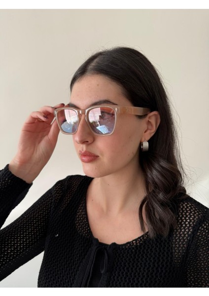 Pembe Mavi Cam Egzotik Güneş Gözlüğü modelleri