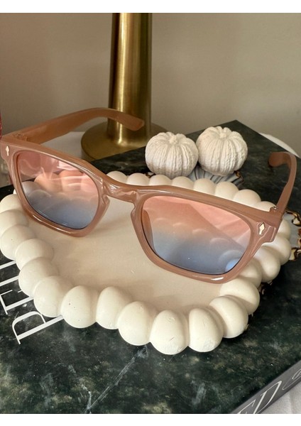 Pembe Mavi Cam Egzotik Güneş Gözlüğü indirimleri