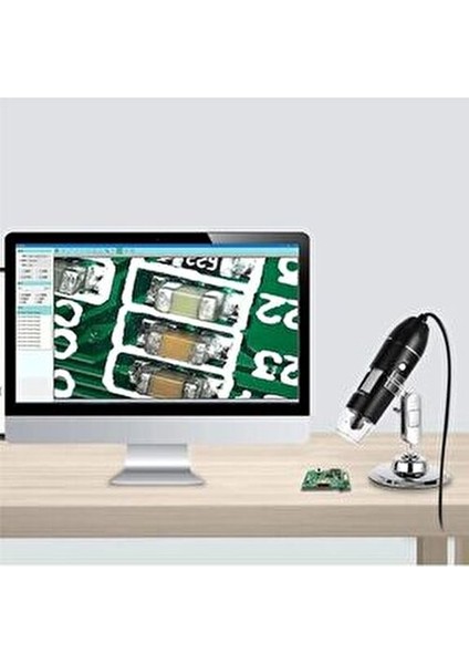 Dijital USB Mikroskop 1600X Büyütme 8 LED Aydınlatma ile Ergonomik Tasarım fırsatları