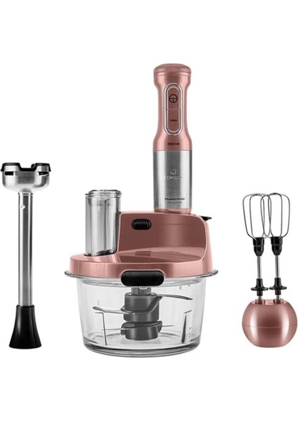 2500W Uzun Blender, 6 Bıçaklı Ayaklı Cam Mutfak Robotu, Rosegold Renk fırsatları