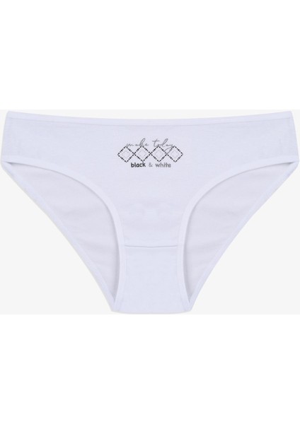 Kadın 7'li Desenli Pamuklu Likralı Külot