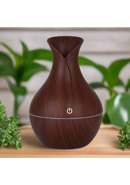 Ultrasonik Hava Nemlendirici Buhar Makinesi 200 ml 7 Renk LED Işıklı Vazo Model Aroma Difüzörü fiyatları