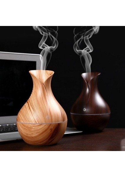 Ultrasonik Hava Nemlendirici Buhar Makinesi 200 ml 7 Renk LED Işıklı Vazo Model Aroma Difüzörü modelleri