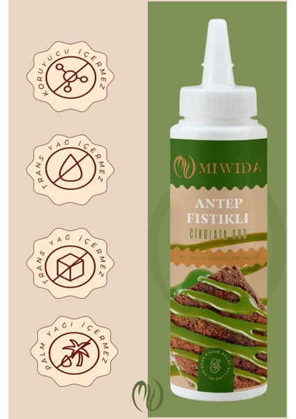 Antep Fıstıklı Çikolata Sos - Pratik Waffle